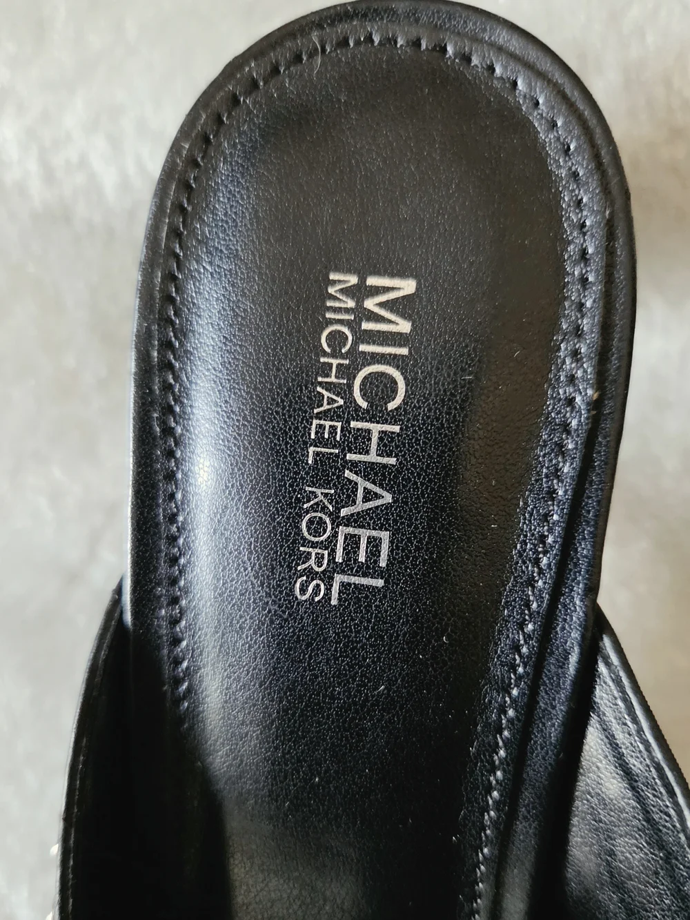 MICHAEL Michael Kors Studded Buckle Mules Black US 8